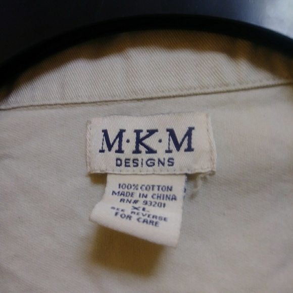 M.K.M. Women's Button Front Jacket Shirt Size XL - Picture 3 of 3